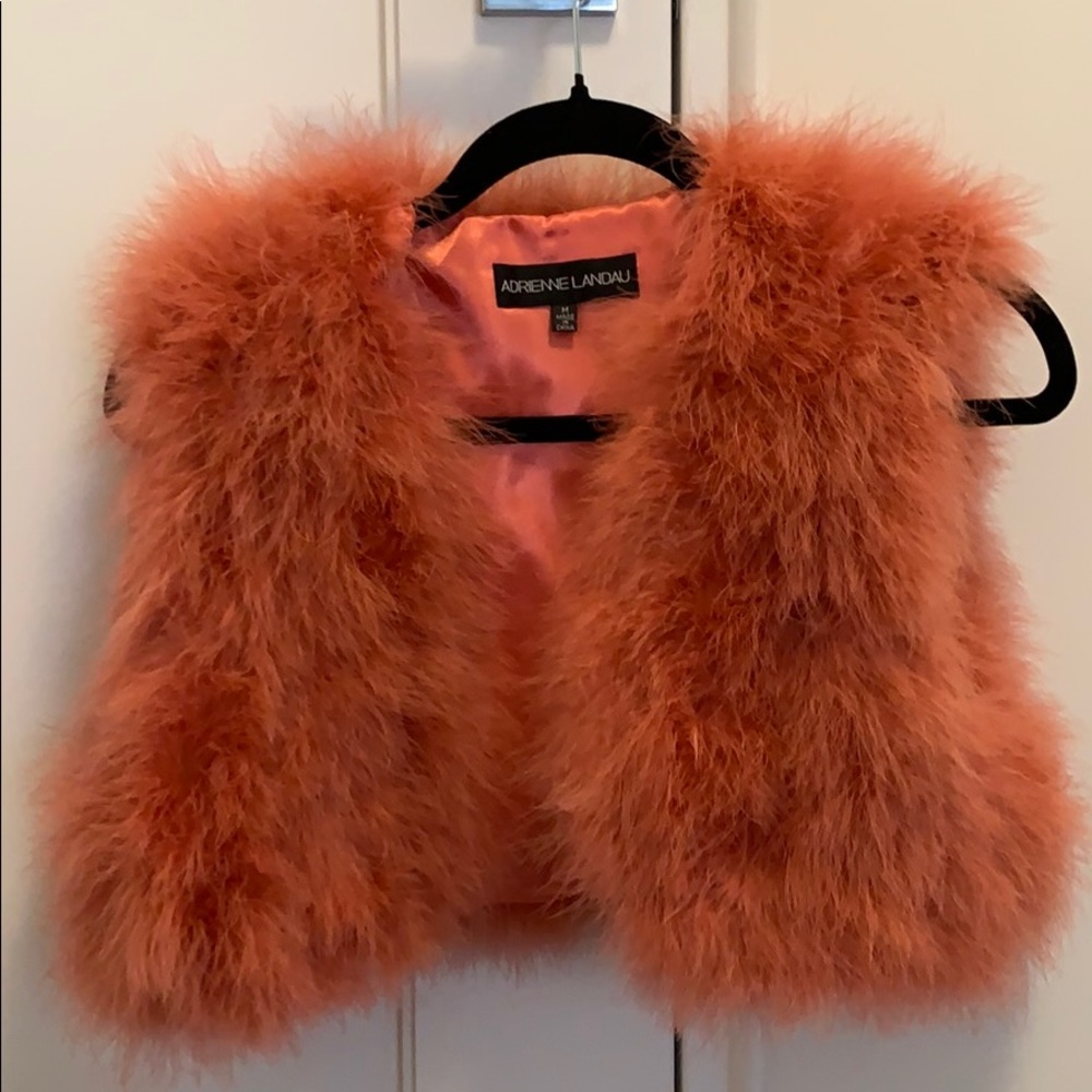 ADRIENNE LANDAU FUR VEST